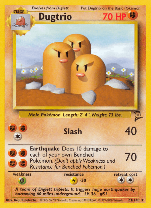Dugtrio (Base Set 2)