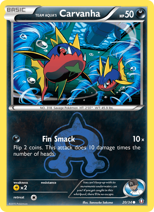 Team Aqua's Carvanha (Double Crisis)