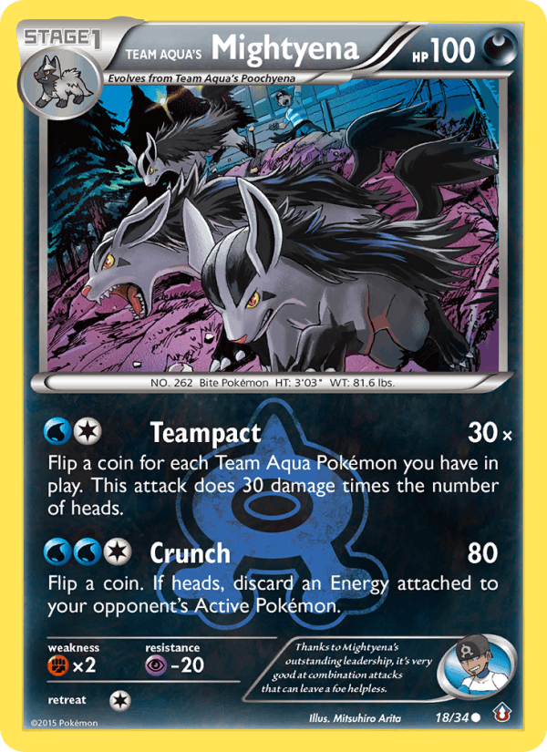 Team Aqua's Mightyena (Double Crisis)