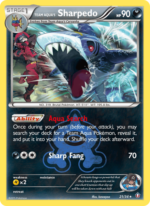 Team Aqua's Sharpedo (Double Crisis)