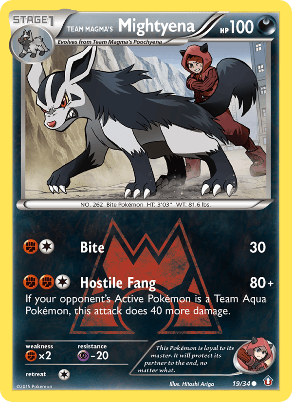 Team Magma's Mightyena (Double Crisis)