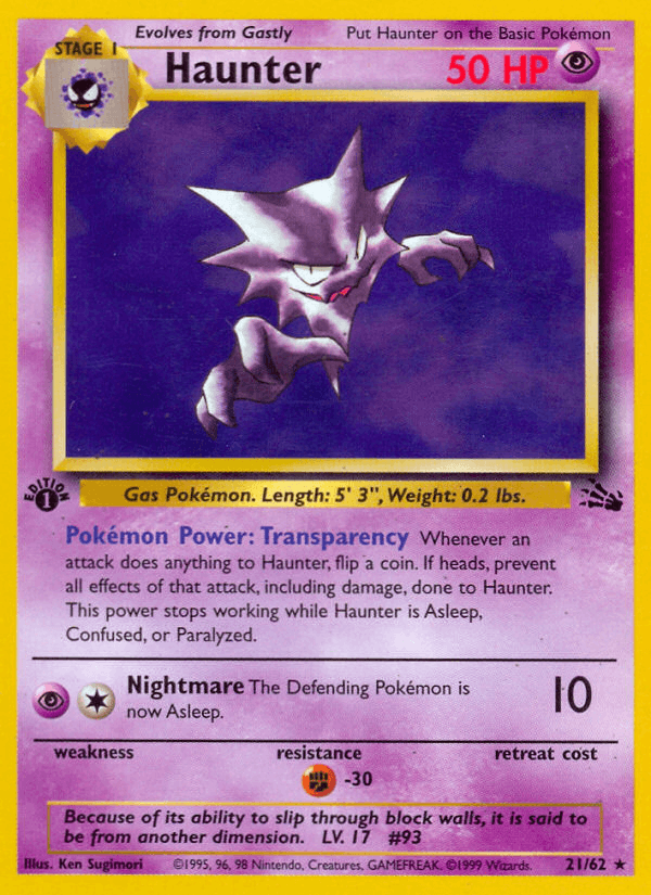 Haunter (21) (Fossil)