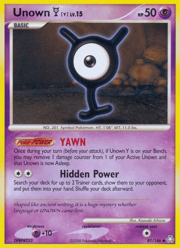 Unown (Y) (Legends Awakened)