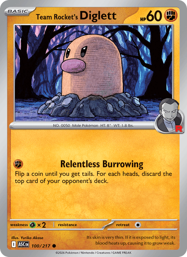 Team Rocket's Diglett (ME: Ascended Heroes)