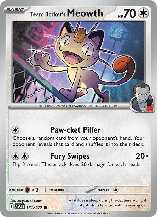 Team Rocket's Meowth (ME: Ascended Heroes)