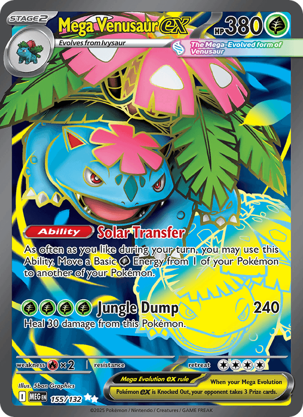 Mega Venusaur ex - 155/132 (ME01: Mega Evolution)