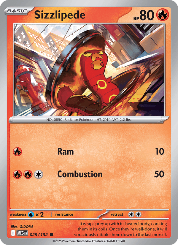 Sizzlipede (ME01: Mega Evolution)