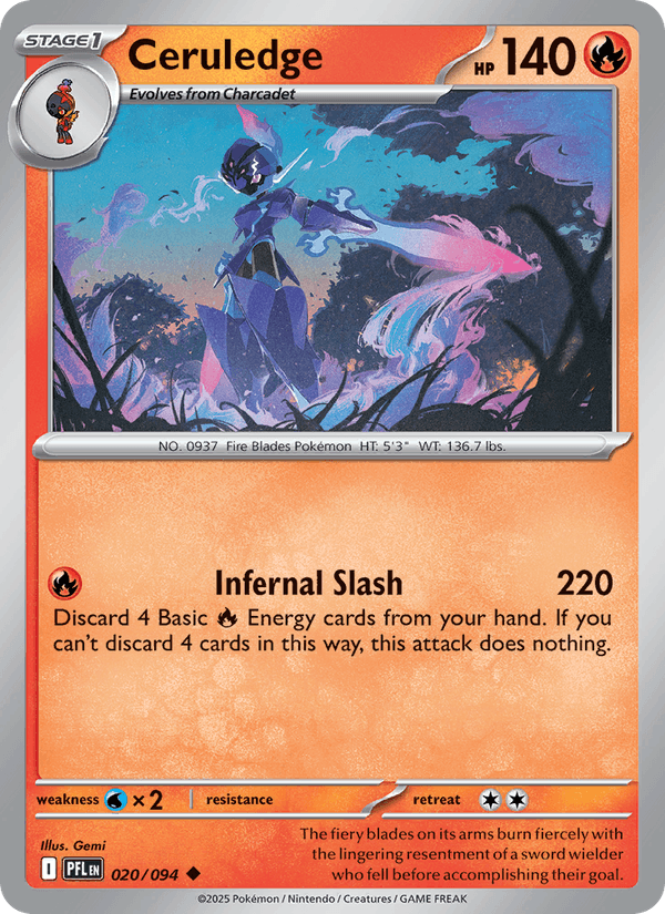 Ceruledge (ME02: Phantasmal Flames)