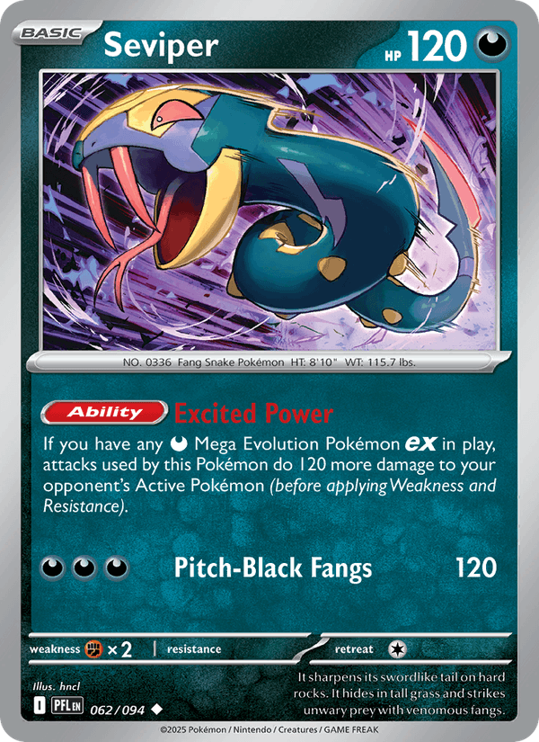 Seviper (ME02: Phantasmal Flames)