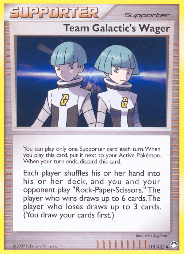 Team Galactic's Wager (Mysterious Treasures)