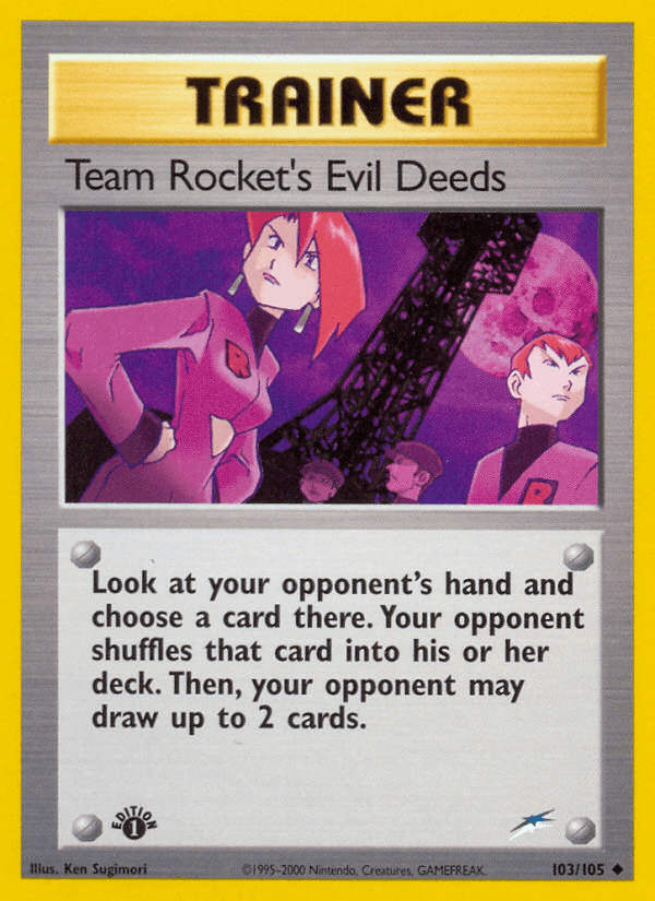 Team Rocket's Evil Deeds (Neo Destiny)