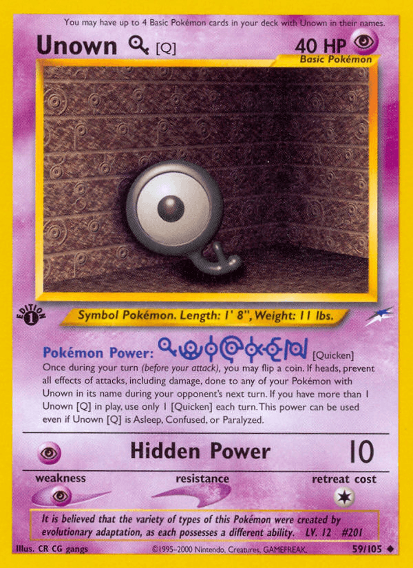 Unown [Q] (Neo Destiny)