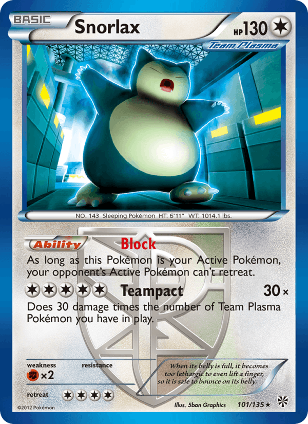 Snorlax (Team Plasma) (Plasma Storm)