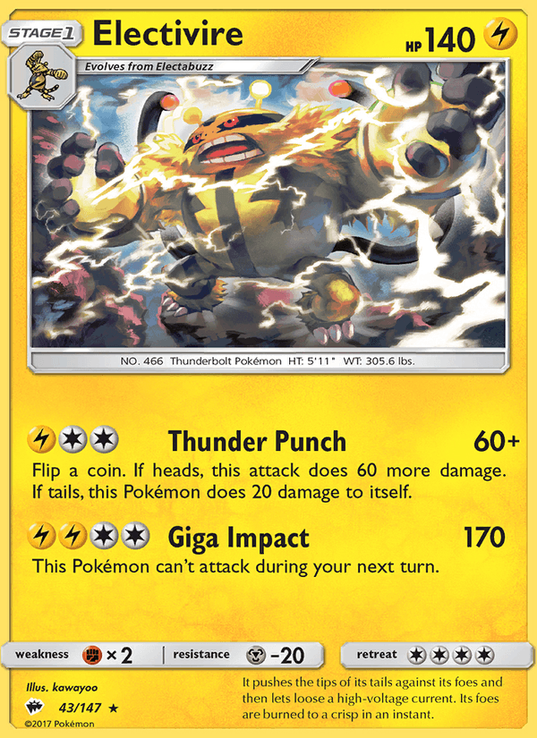 Electivire (SM - Burning Shadows)