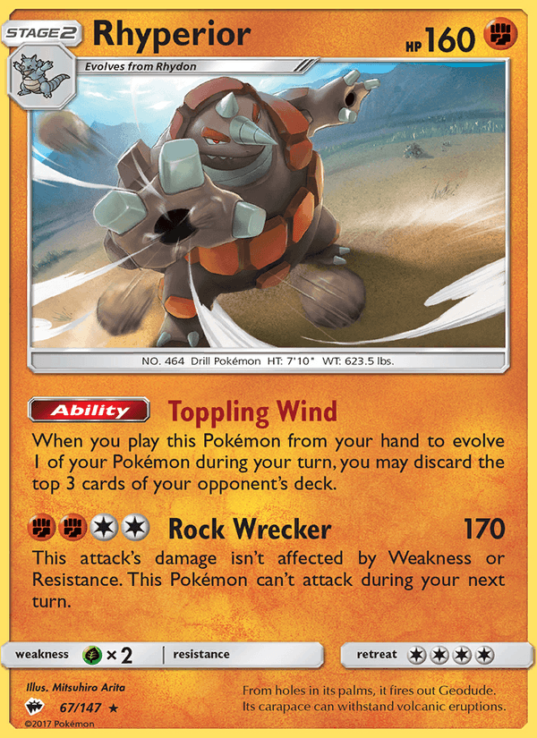 Rhyperior (SM - Burning Shadows)
