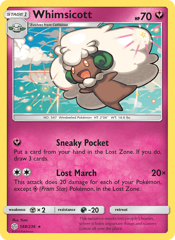 Whimsicott (SM - Cosmic Eclipse)
