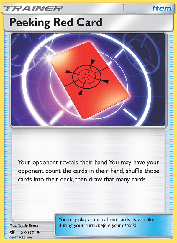 Peeking Red Card (SM - Crimson Invasion)