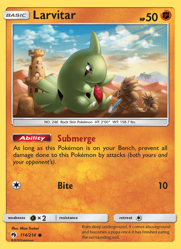 Larvitar (114) (SM - Lost Thunder)