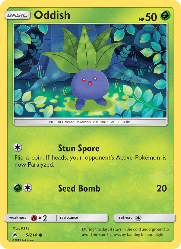 Oddish (5) (SM - Unbroken Bonds)