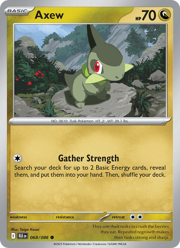 Axew (Master Ball Pattern) (SV: Black Bolt)