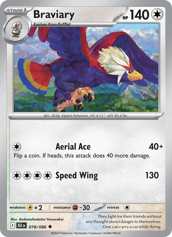 Braviary (SV: Black Bolt)