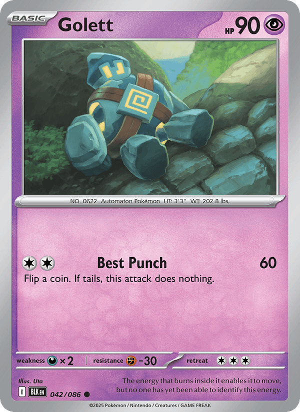 Golett (Master Ball Pattern) (SV: Black Bolt)