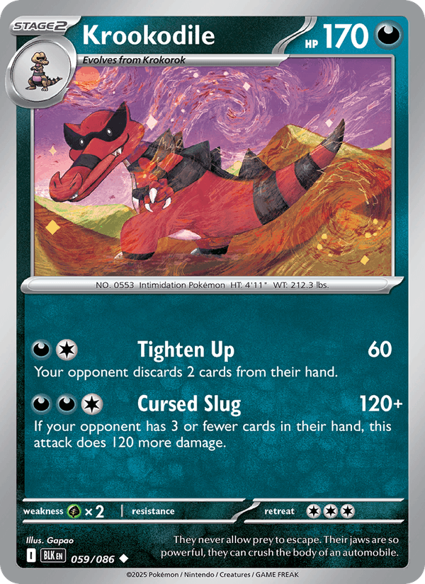 Krookodile (Poke Ball Pattern) (SV: Black Bolt)