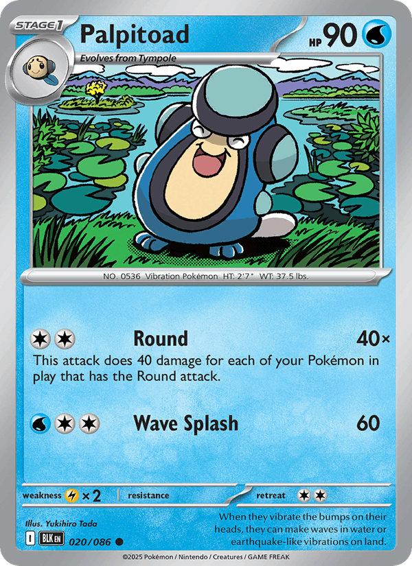 Palpitoad (SV: Black Bolt)
