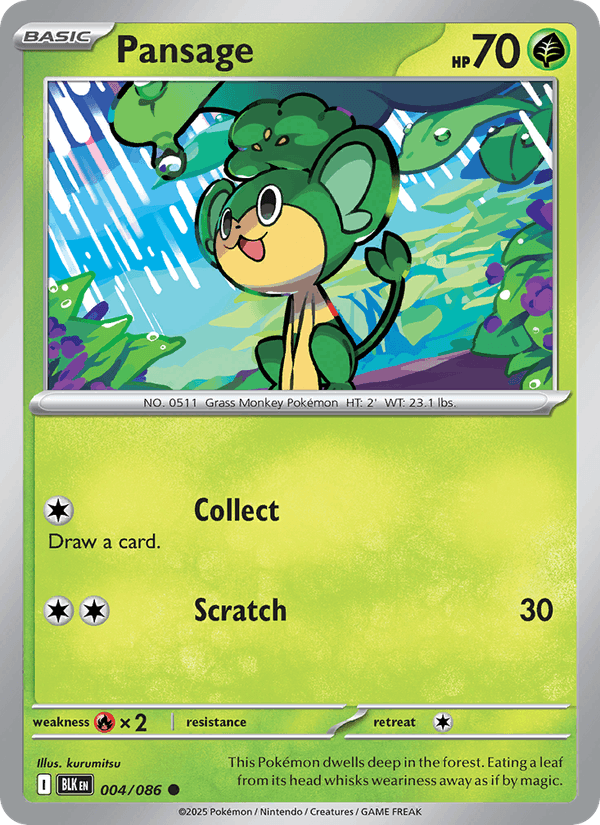 Pansage (SV: Black Bolt)