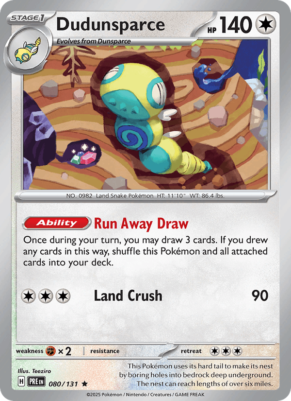 Dudunsparce (SV: Prismatic Evolutions)