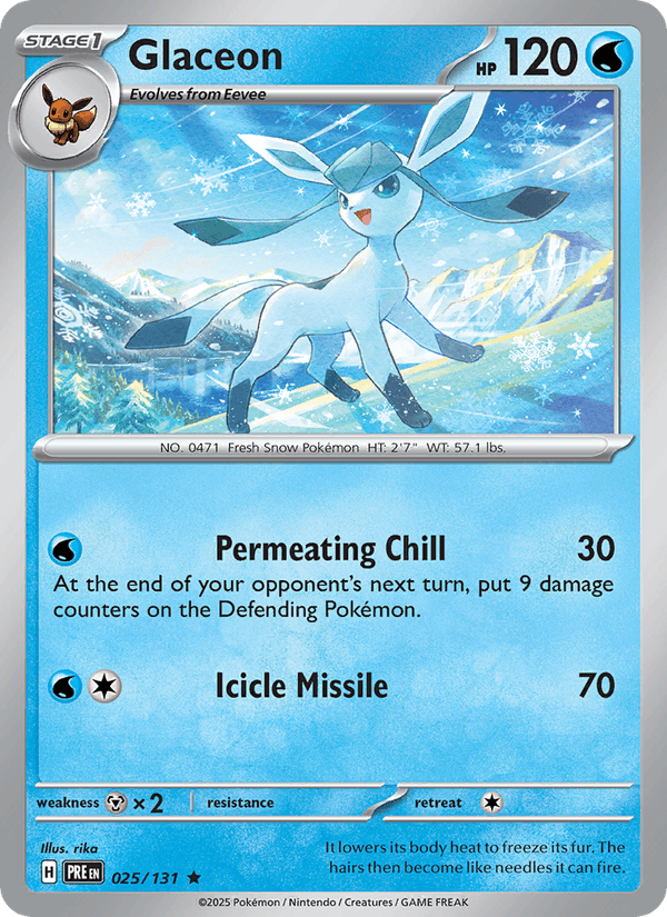 Glaceon (Master Ball Pattern) (SV: Prismatic Evolutions)