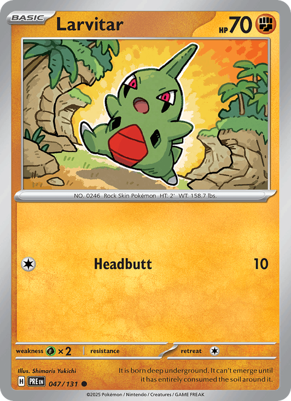 Larvitar (Master Ball Pattern) (SV: Prismatic Evolutions)