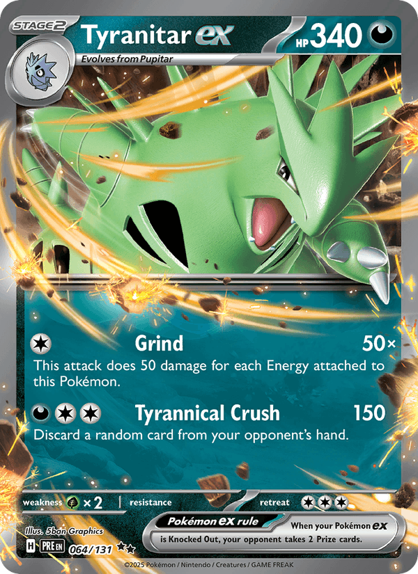Tyranitar ex (SV: Prismatic Evolutions)