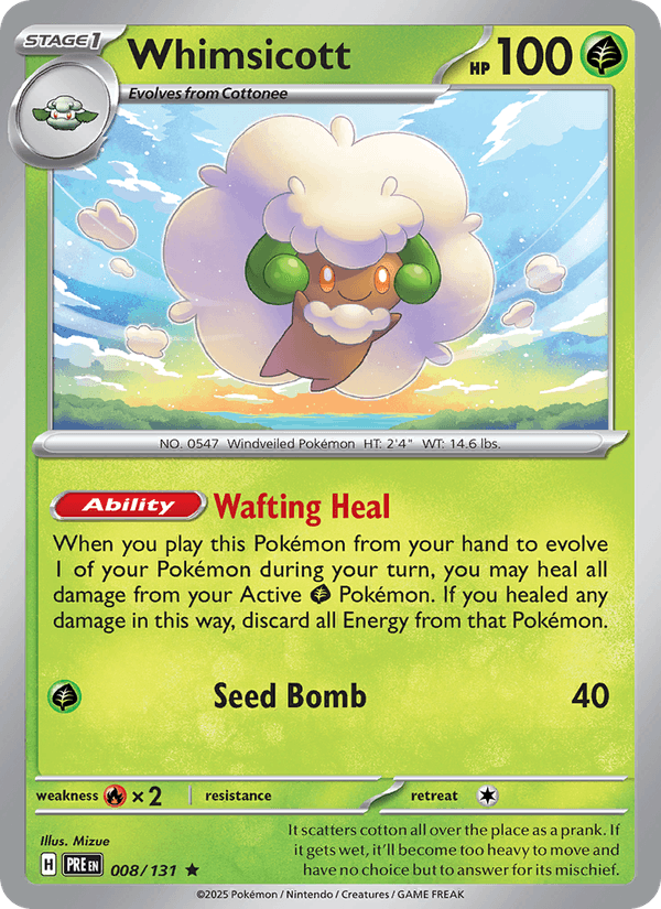 Whimsicott (Master Ball Pattern) (SV: Prismatic Evolutions)