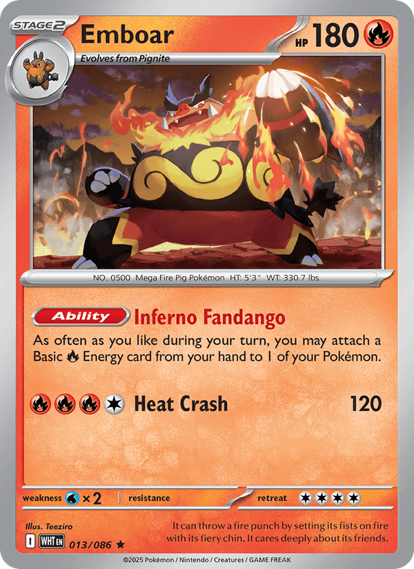 Emboar (Master Ball Pattern) (SV: White Flare)