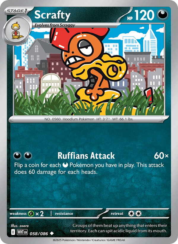 Scrafty (SV: White Flare)