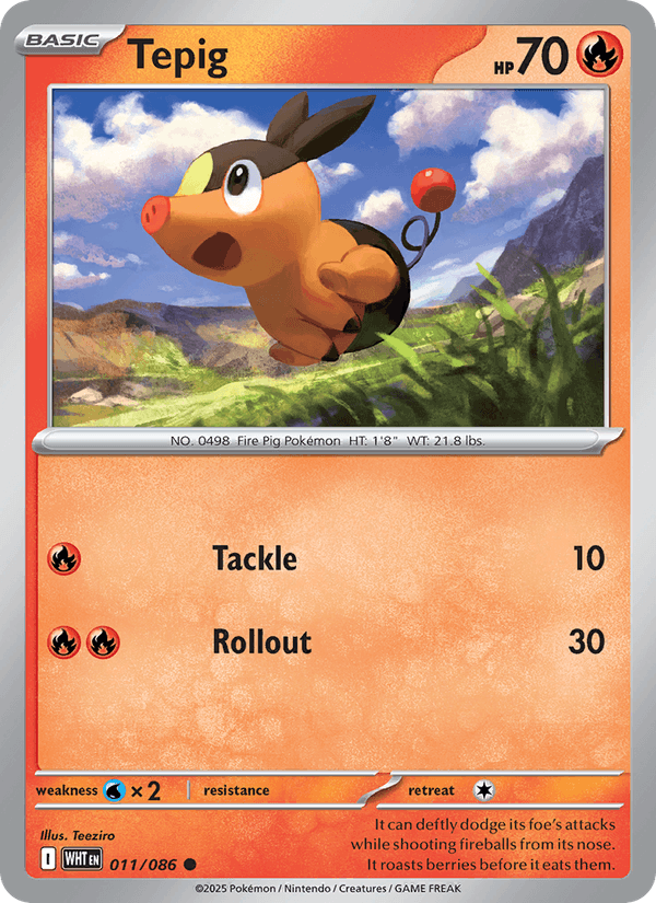 Tepig (SV: White Flare)