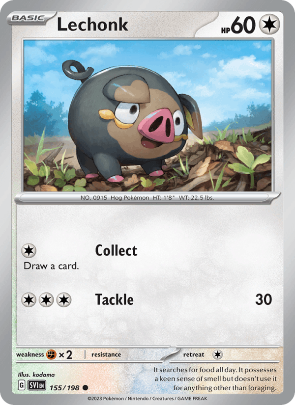 Lechonk - 155/198 (SV01: Scarlet & Violet Base Set)