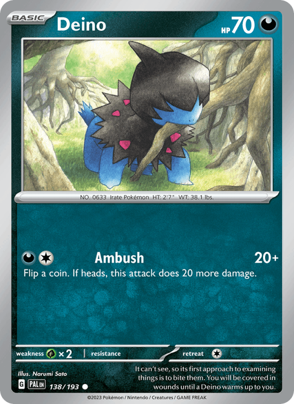Deino (SV02: Paldea Evolved)