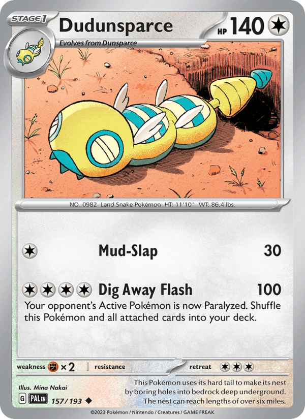 Dudunsparce (SV02: Paldea Evolved)