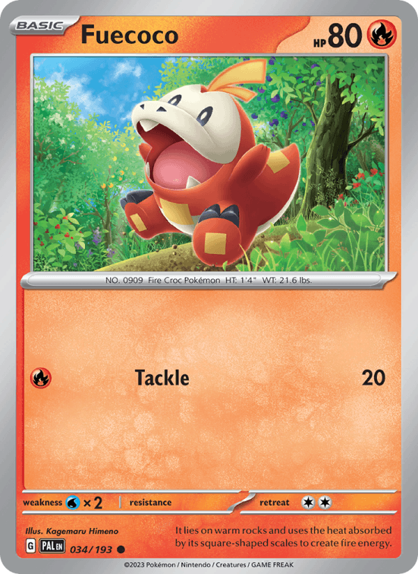 Fuecoco - 034/193 (SV02: Paldea Evolved)