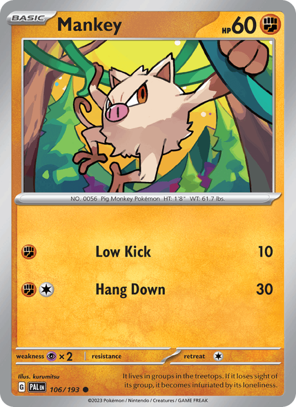 Mankey (SV02: Paldea Evolved)