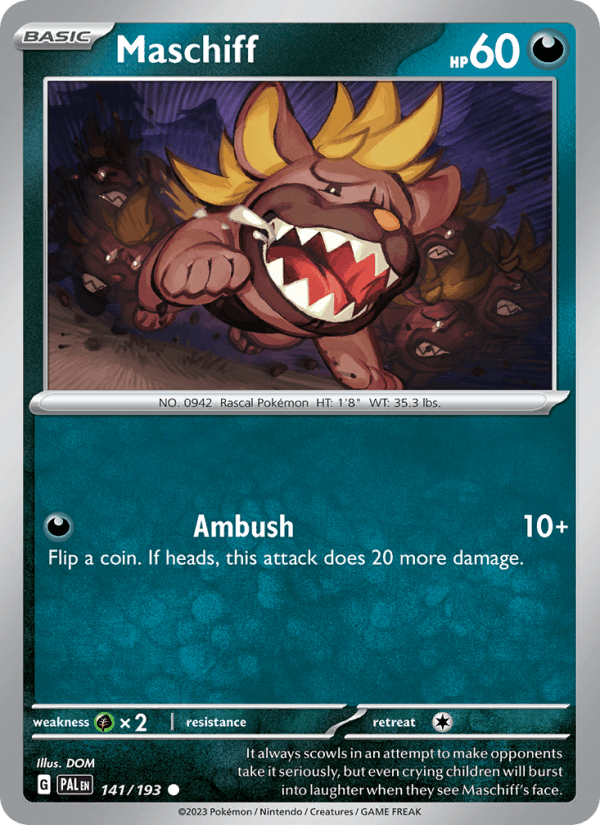 Maschiff - 141/193 (SV02: Paldea Evolved)