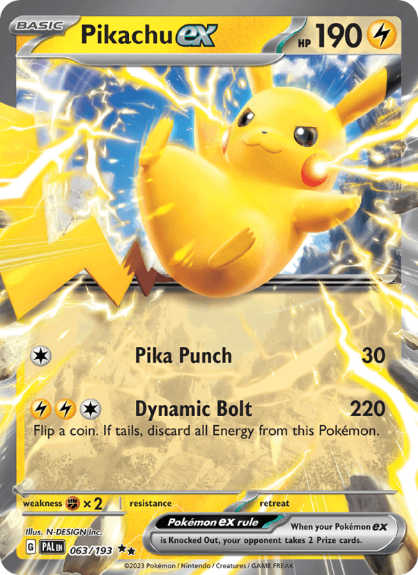 Pikachu ex (SV02: Paldea Evolved)