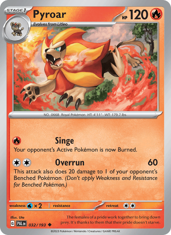 Pyroar - 032/193 (SV02: Paldea Evolved)