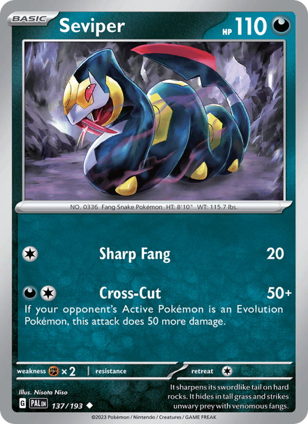 Seviper (SV02: Paldea Evolved)