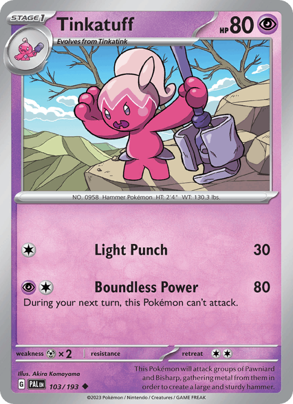 Tinkatuff - 103/193 (SV02: Paldea Evolved)