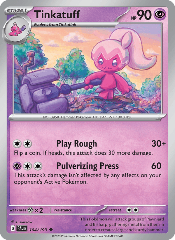 Tinkatuff - 104/193 (SV02: Paldea Evolved)