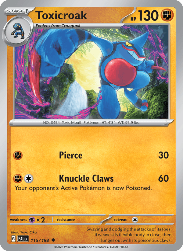 Toxicroak (SV02: Paldea Evolved)