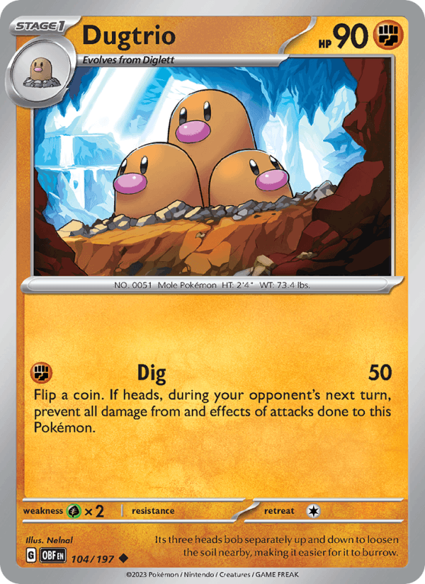 Dugtrio (SV03: Obsidian Flames)